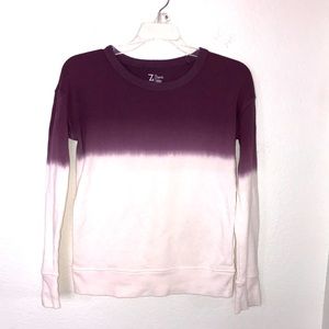 ZELLA WHITE AND PURPLE LIGHT WEIGHT SWEATSHIRT L 10-12